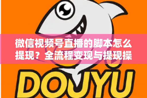 微信视频号直播的脚本怎么提现？全流程变现与提现操作一站式指南