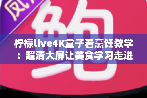 柠檬live4K盒子看烹饪教学：超清大屏让美食学习走进千家万户
